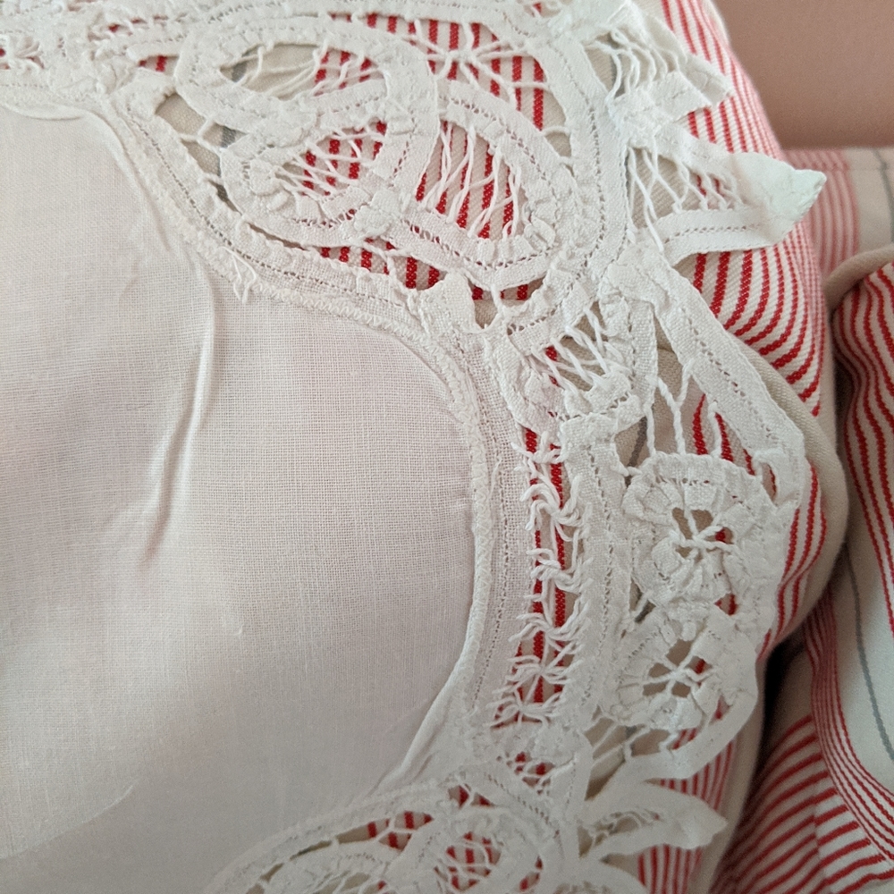Vintage Battenburg Lace French Country Runner - Picture 4 of 4